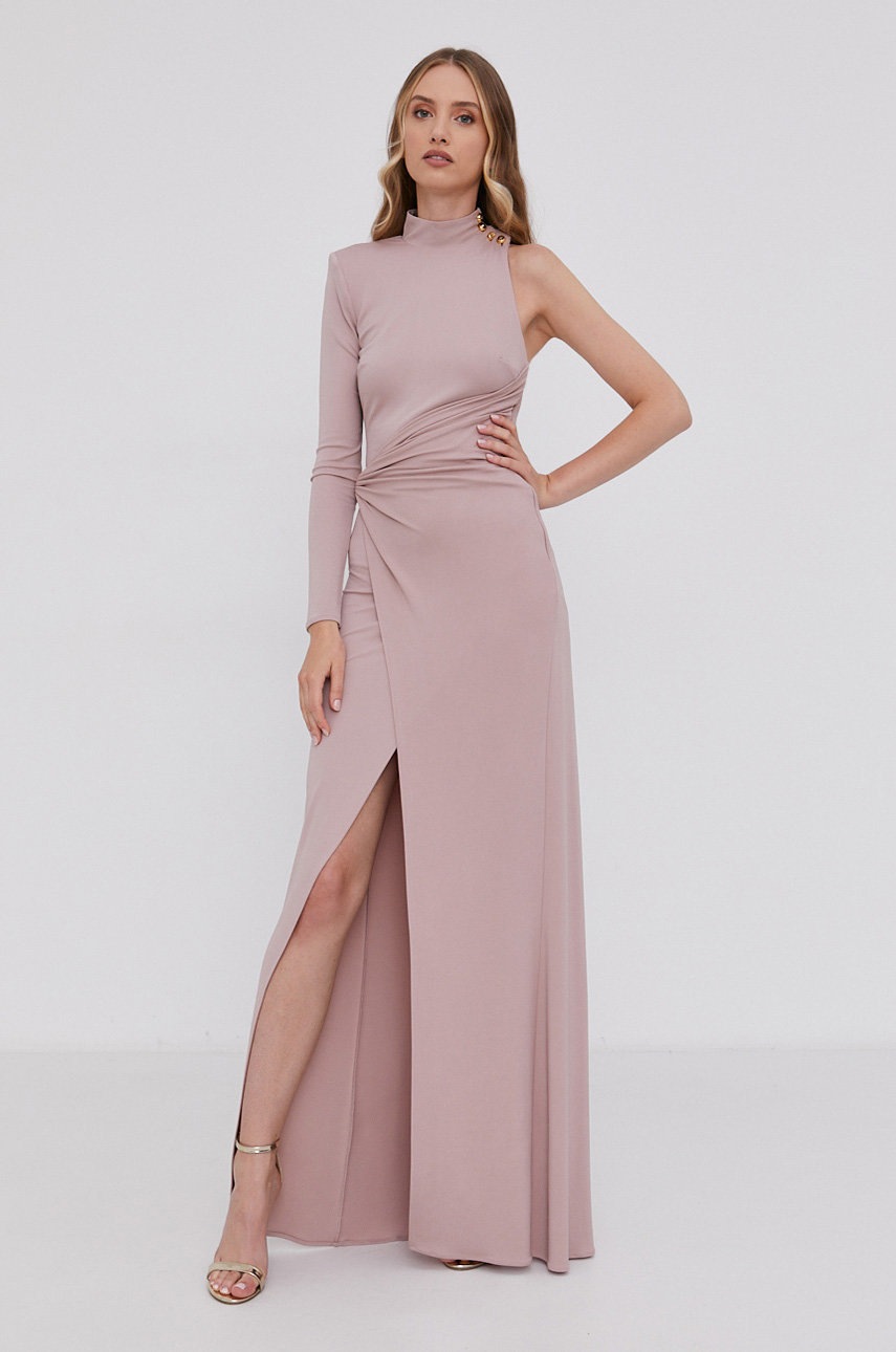 

Платье Elisabetta Franchi цвет розовый maxi облегающее