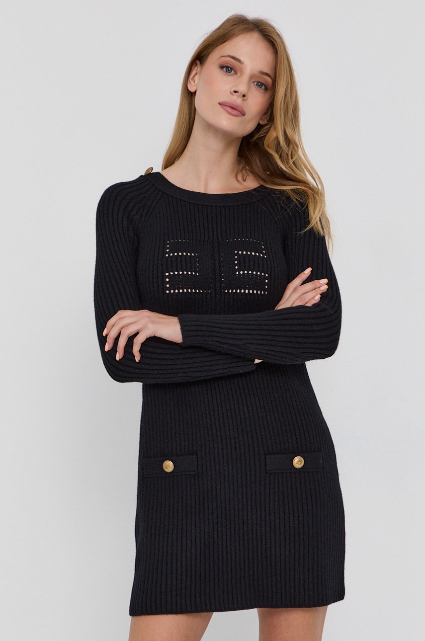 

Платье Elisabetta Franchi цвет чёрный mini облегающее