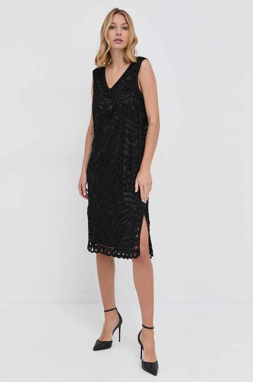 

Платье Lauren Ralph Lauren цвет чёрный mini прямое