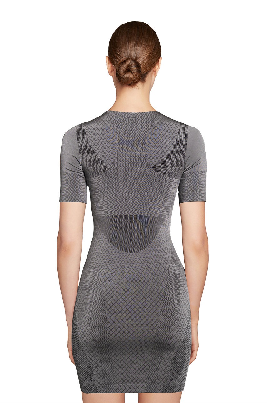 

Платье Wolford Leeloo цвет серый mini облегающее