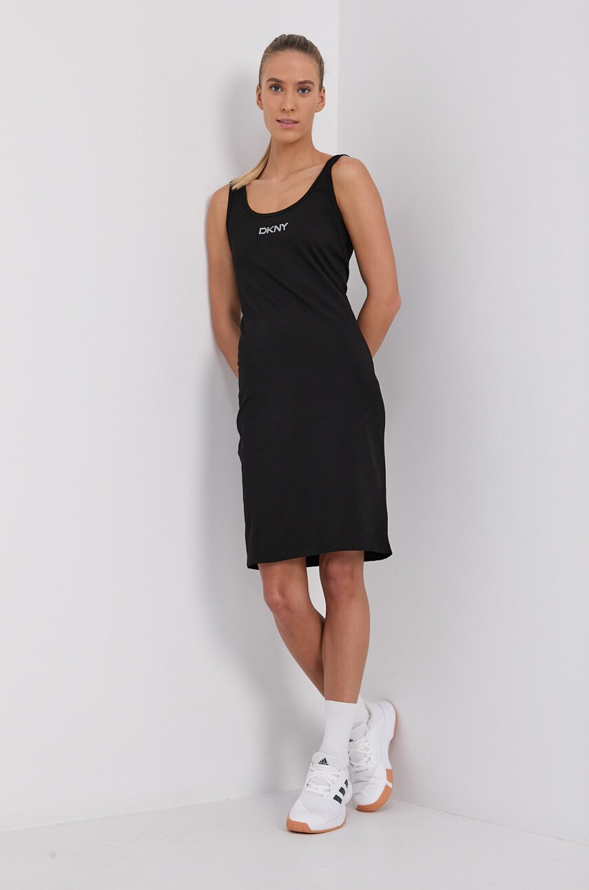 

Сукня Dkny колір чорний mini облягаюча