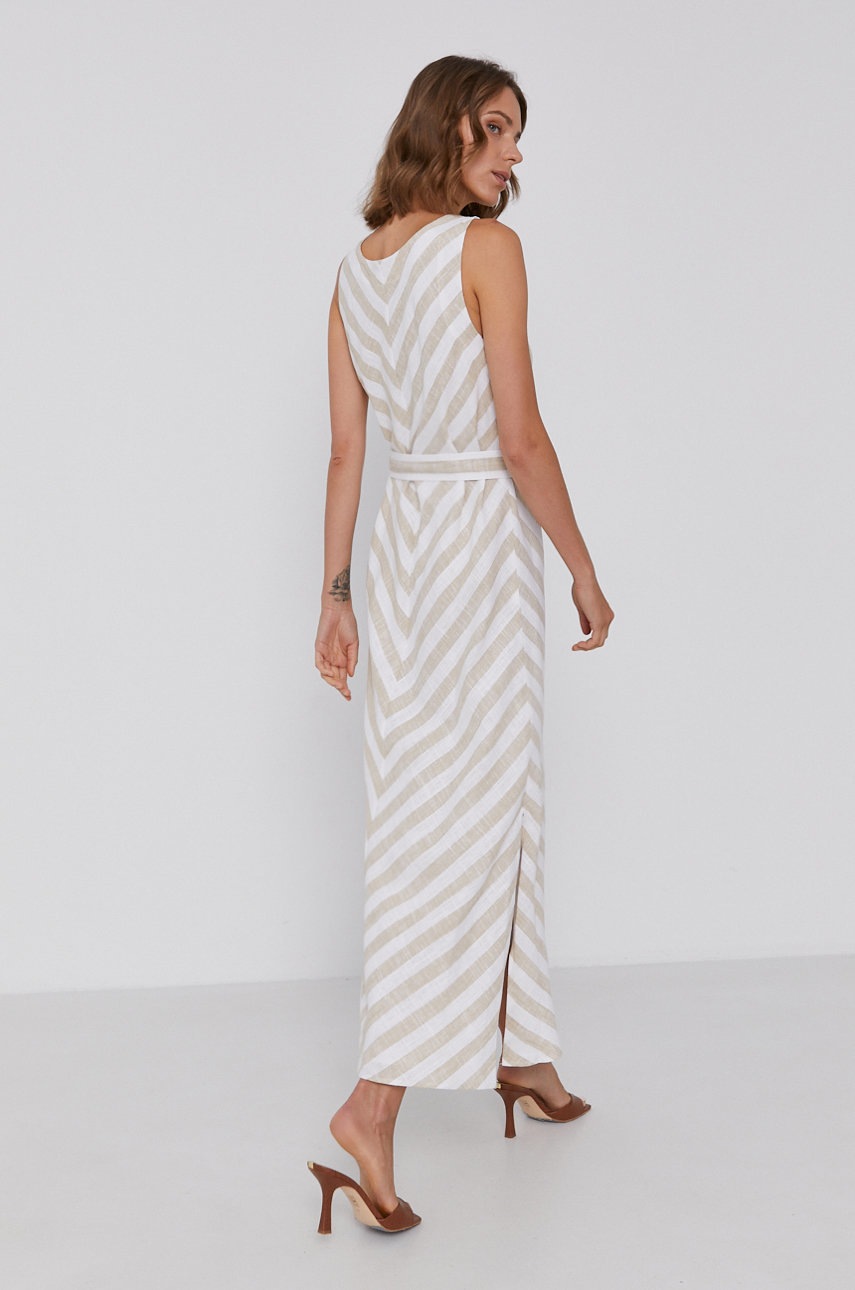 

Сукня Dkny колір білий maxi пряма