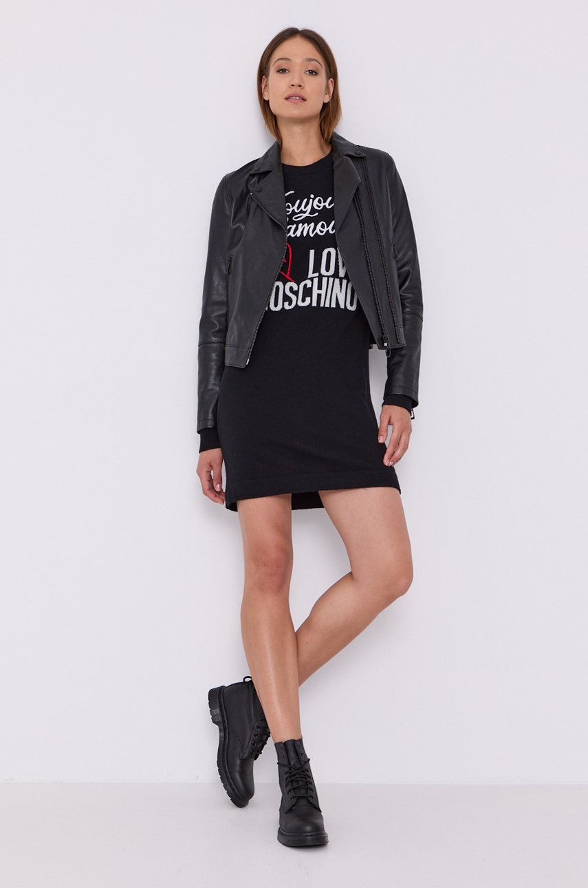 

Платье Love Moschino цвет чёрный mini прямое