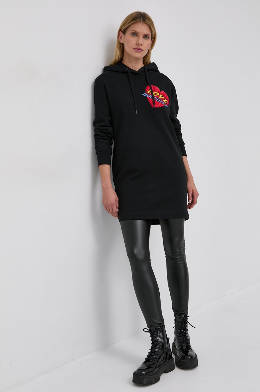 

Сукня Love Moschino колір чорний mini пряма