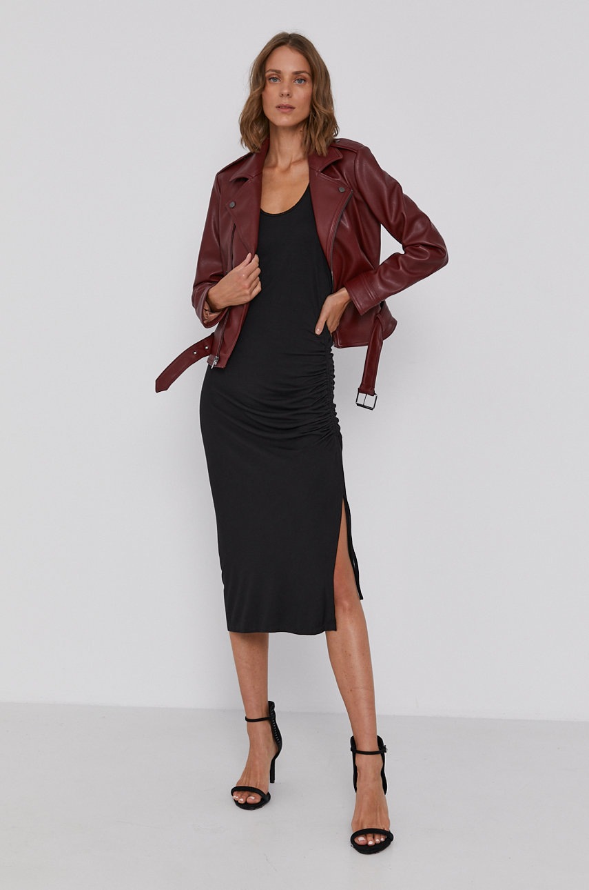 

Сукня Dkny колір чорний midi пряма