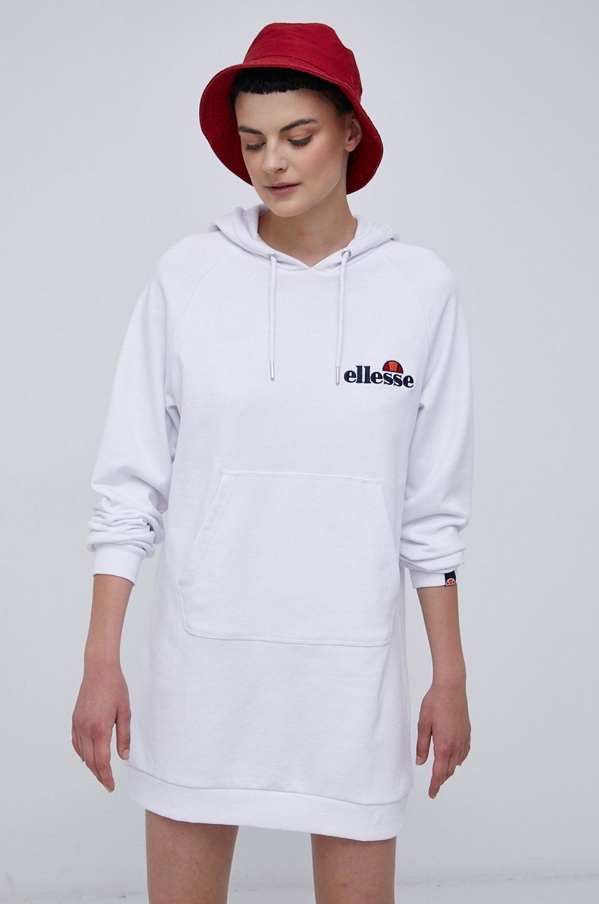 Levně Šaty Ellesse bílá barva, mini, jednoduché, SGK13289-011