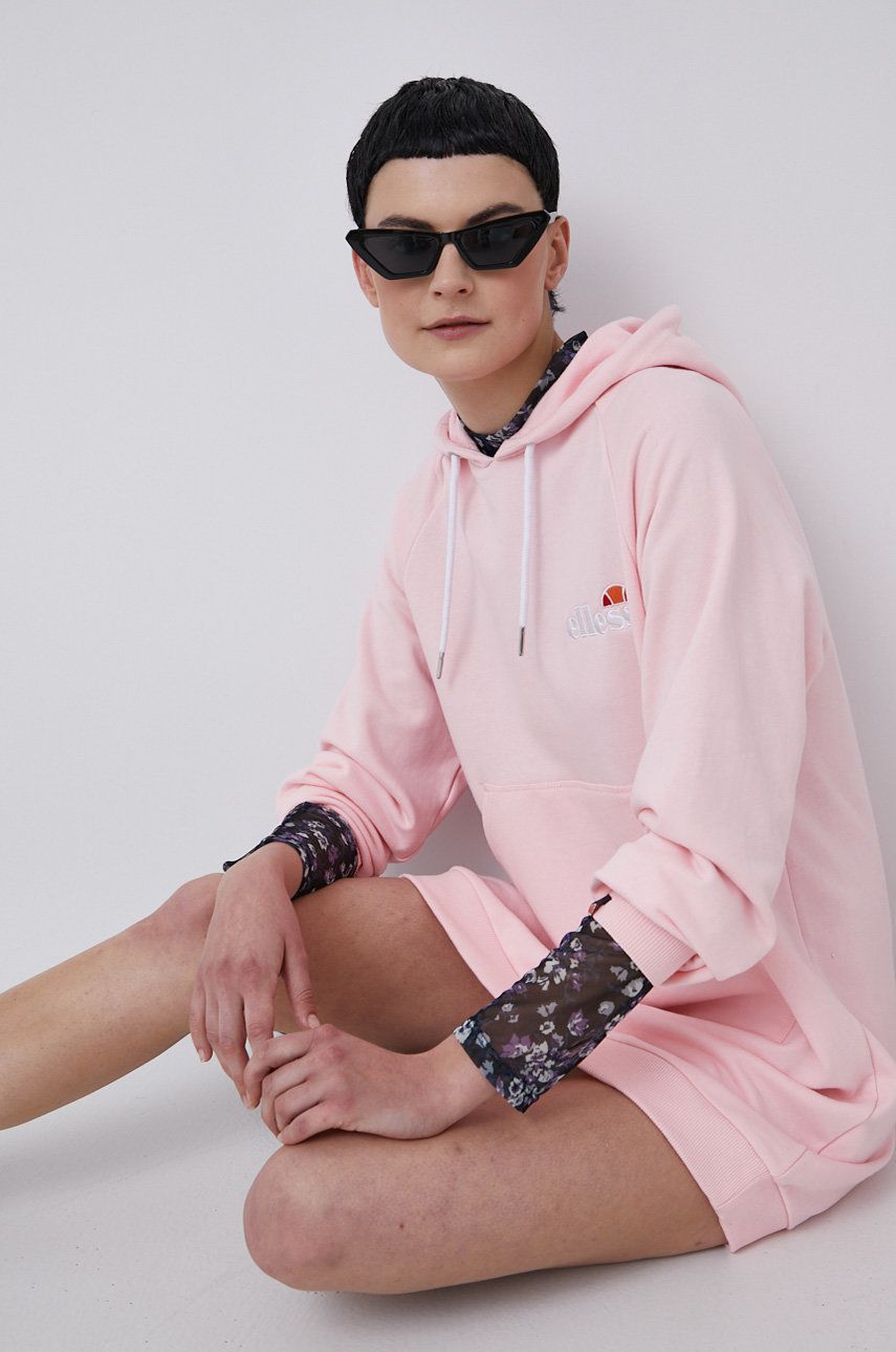 Ellesse Rochie culoarea roz, mini, model drept answear.ro imagine megaplaza.ro
