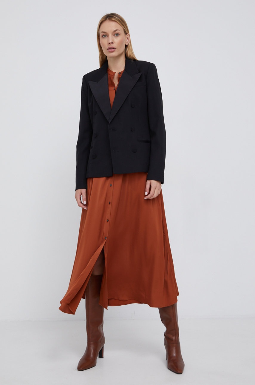 

Сукня Marc O'Polo колір коричневий midi oversize