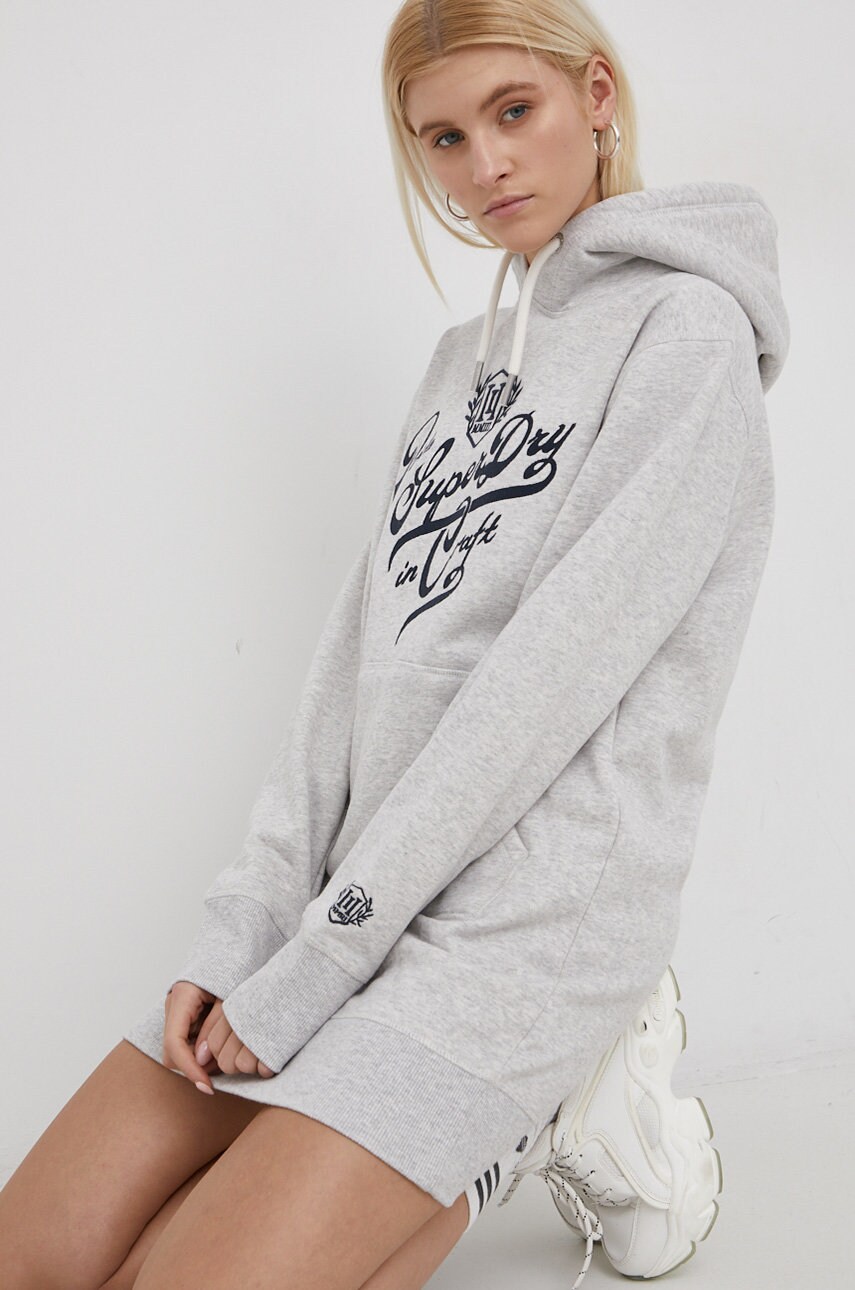 

Сукня Superdry колір сірий mini пряма