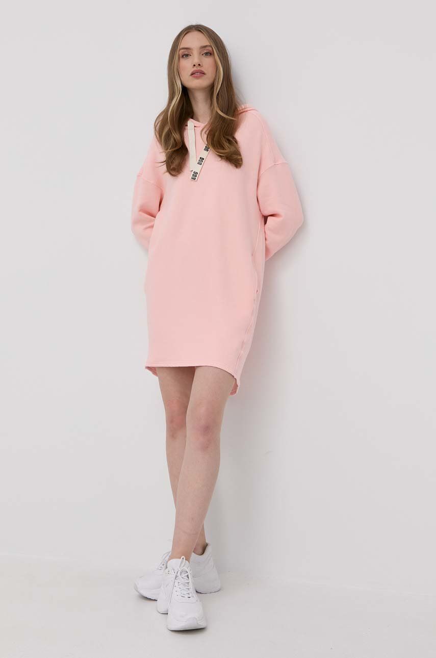 UGG rochie culoarea roz, mini, oversize