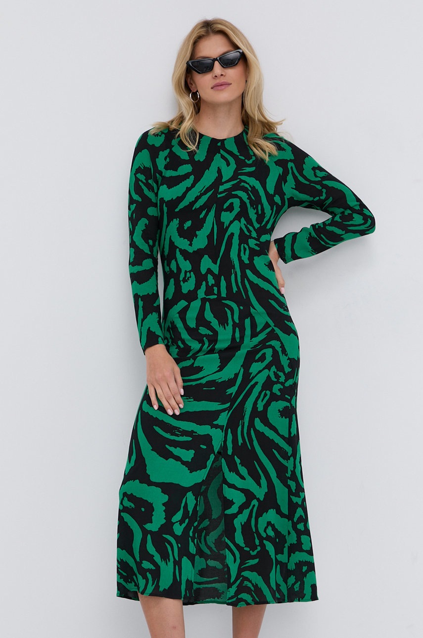 Bimba Y Lola Rochie culoarea verde, maxi, model drept