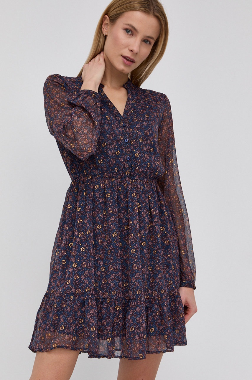 

Рокля JDY в тъмносиньо къс модел разкроен модел, Тъмносин