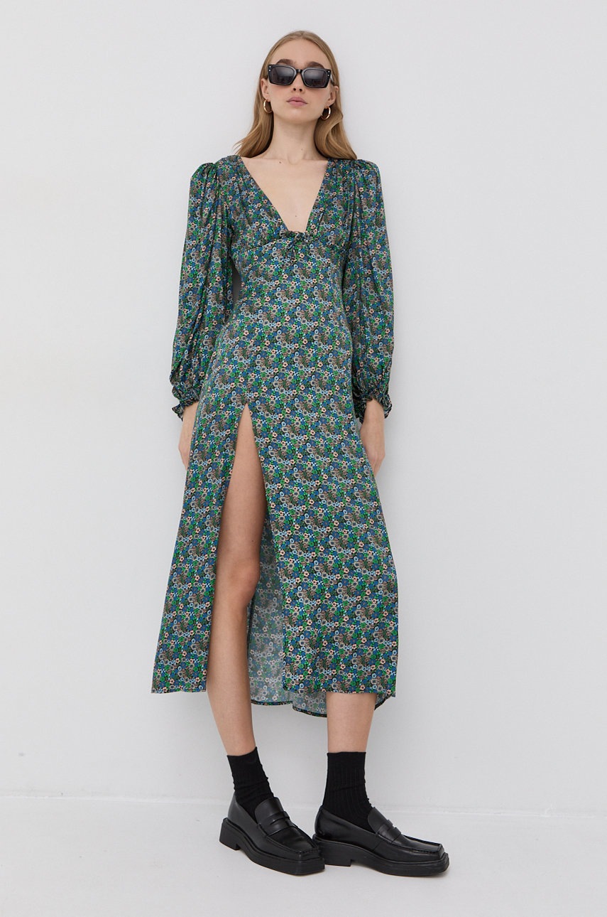

Сукня For Love & Lemons колір зелений midi пряма