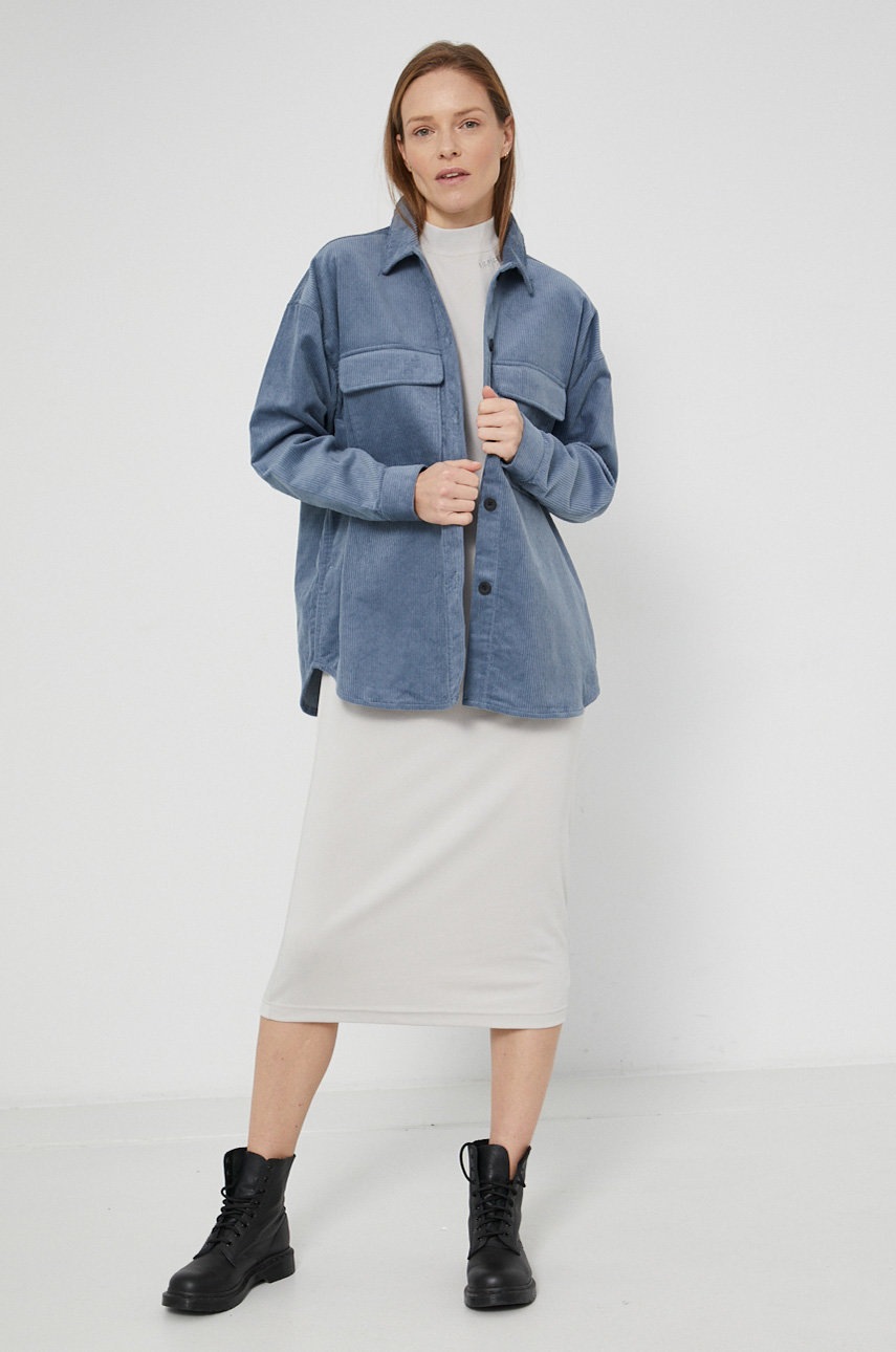 

Сукня Dr. Denim колір сірий midi пряма