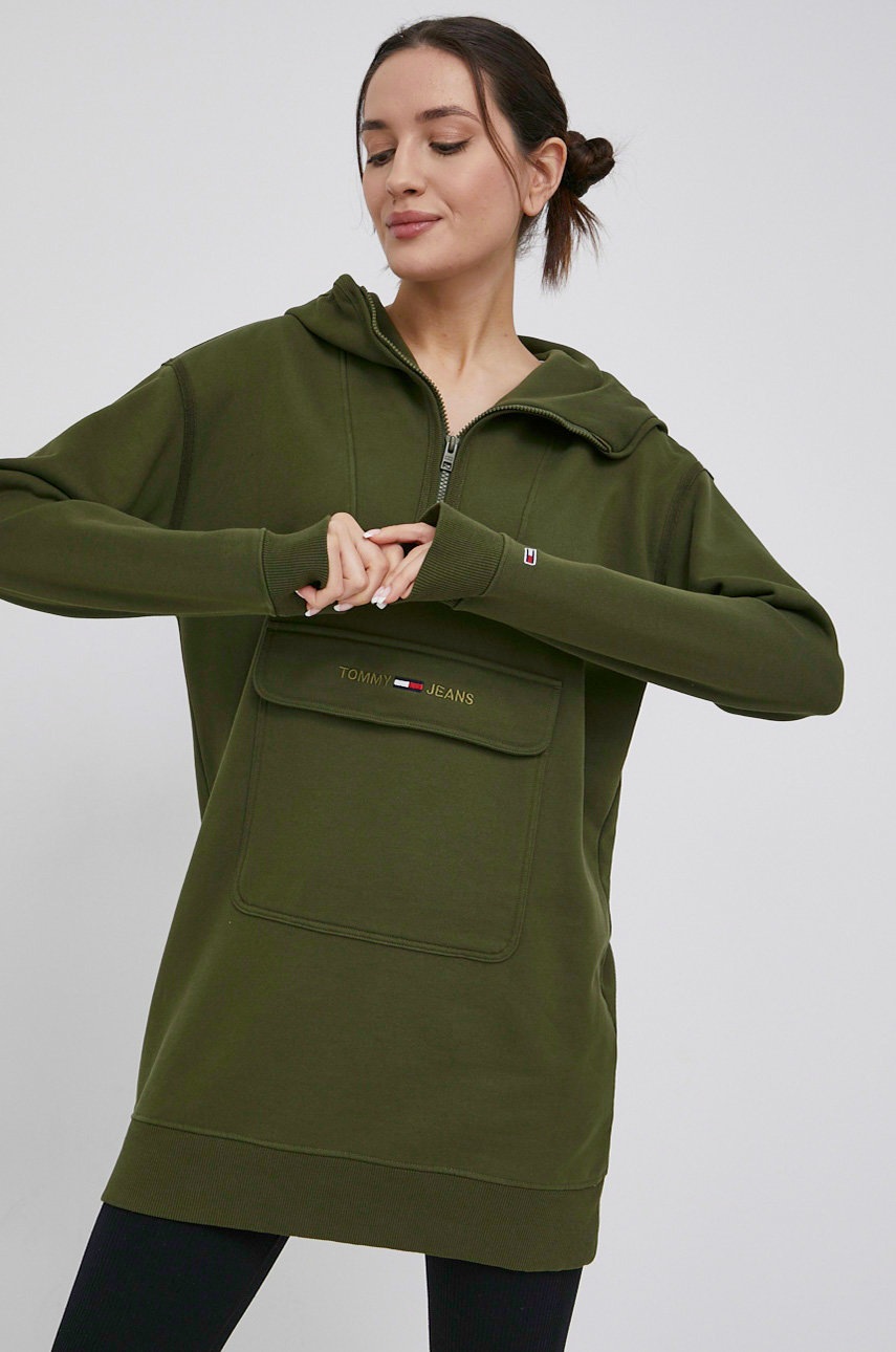 

Сукня Tommy Jeans колір зелений mini oversize