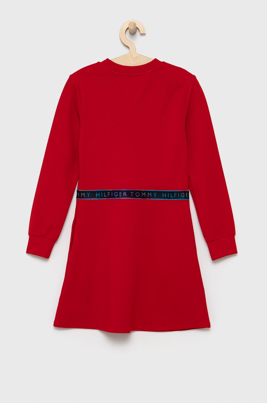 

Дитяча сукня Tommy Hilfiger колір червоний mini розкльошена