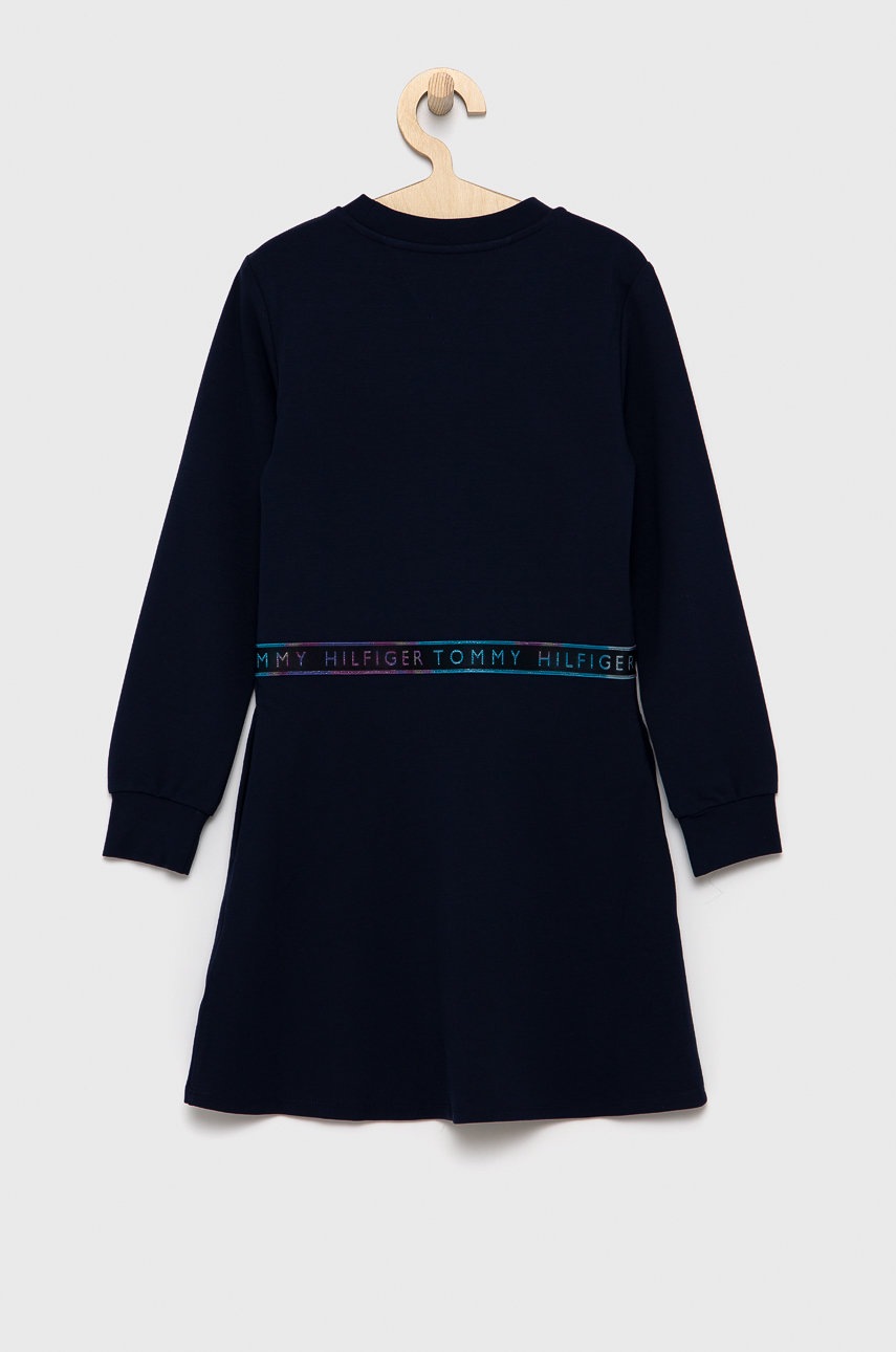

Дитяча сукня Tommy Hilfiger колір синій mini розкльошена