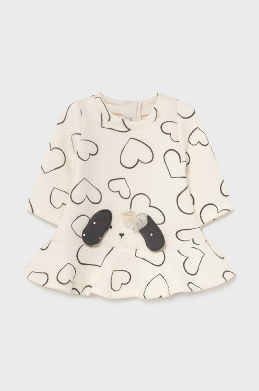 

Дитяча бавовняна сукня Mayoral Newborn колір жовтий mini розкльошена
