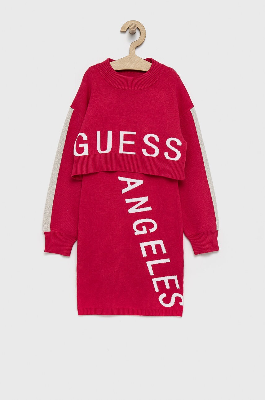 

Детски комплект Guess в розово, Розов