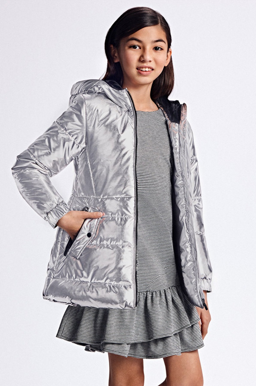 

Детска рокля Mayoral в черно къс модел разкроен модел, Черен