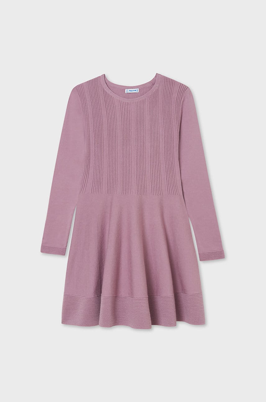 Mayoral rochie fete culoarea violet, mini, evazata
