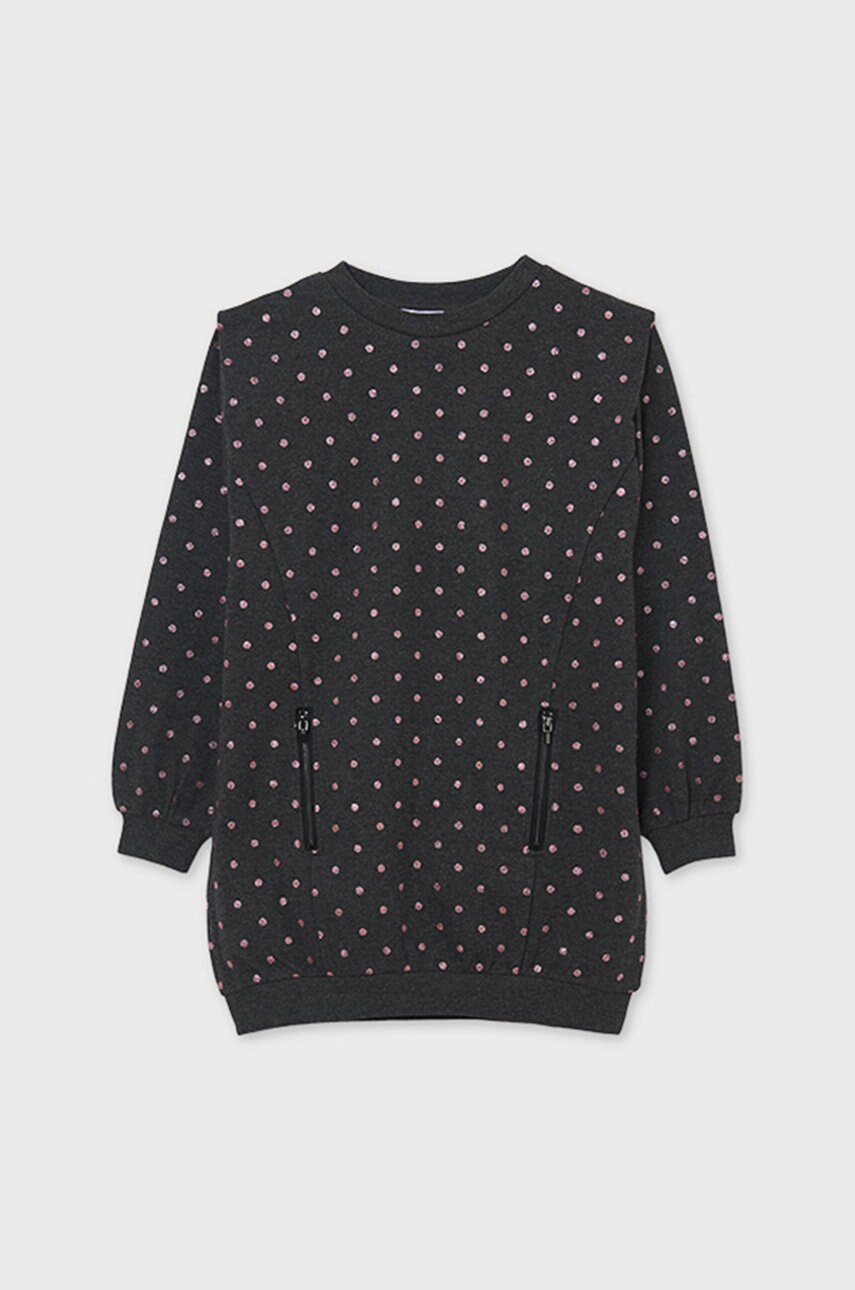 

Дитяча сукня Mayoral колір сірий mini oversize