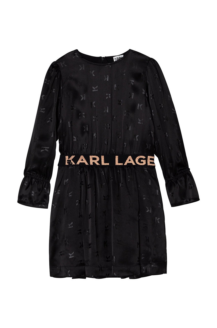 

Дитяча сукня Karl Lagerfeld колір чорний mini розкльошена