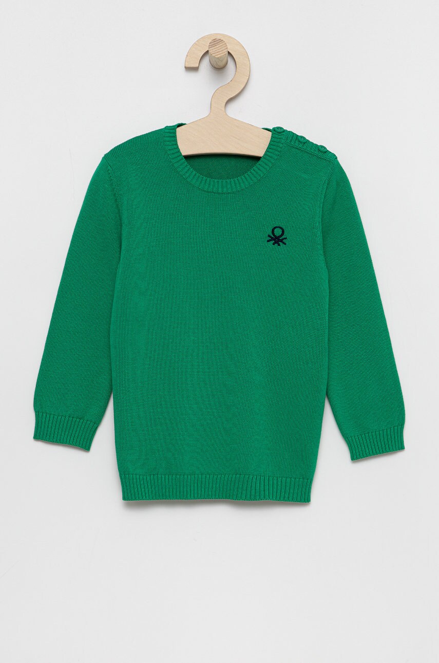 

United Colors of Benetton - Детски пуловер, Зелен