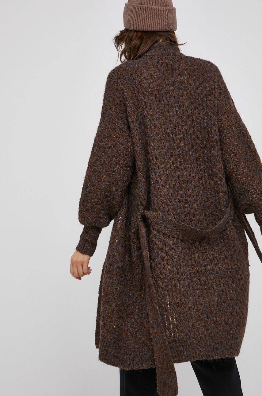 Only Cardigan din amestec de lână femei, culoarea maro, light answear.ro imagine 2022 13clothing.ro