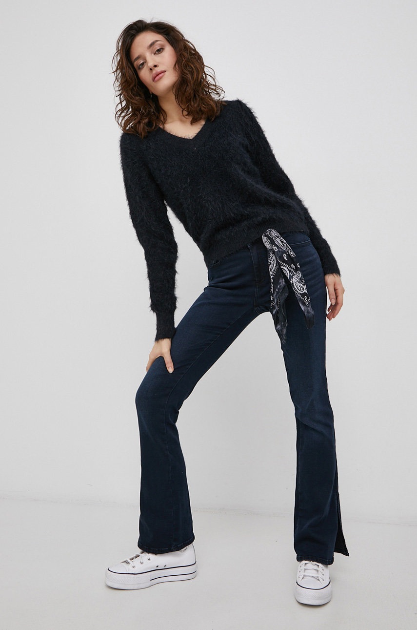

Светр Vero Moda жіночий колір чорний легкий