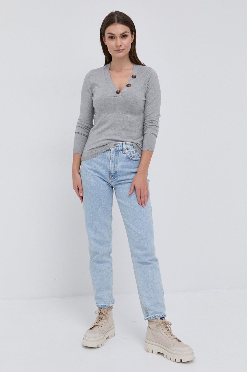 

Свитер Vero Moda женский цвет серый лёгкий