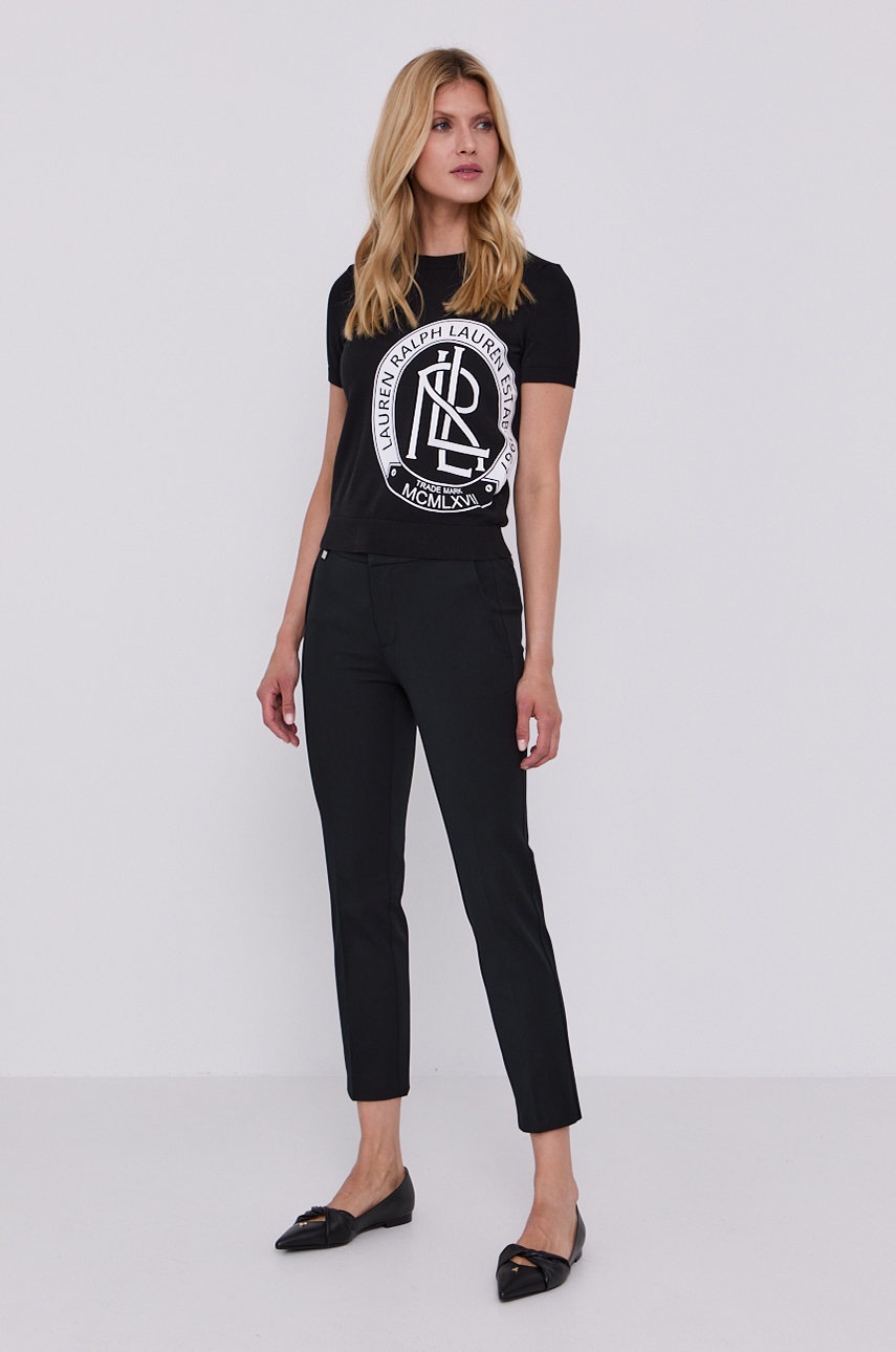 

Свитер Lauren Ralph Lauren женский цвет чёрный лёгкий