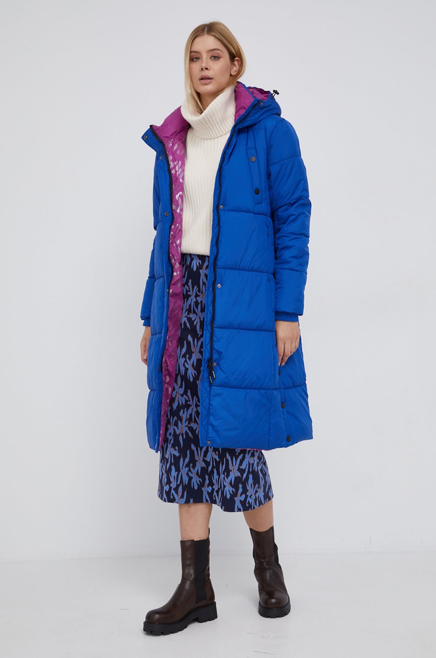 Шерстяной свитер Calvin Klein женский цвет кремовый тёплый с гольфом