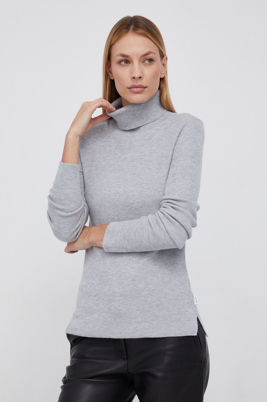 Calvin Klein - Sweter z domieszką wełny