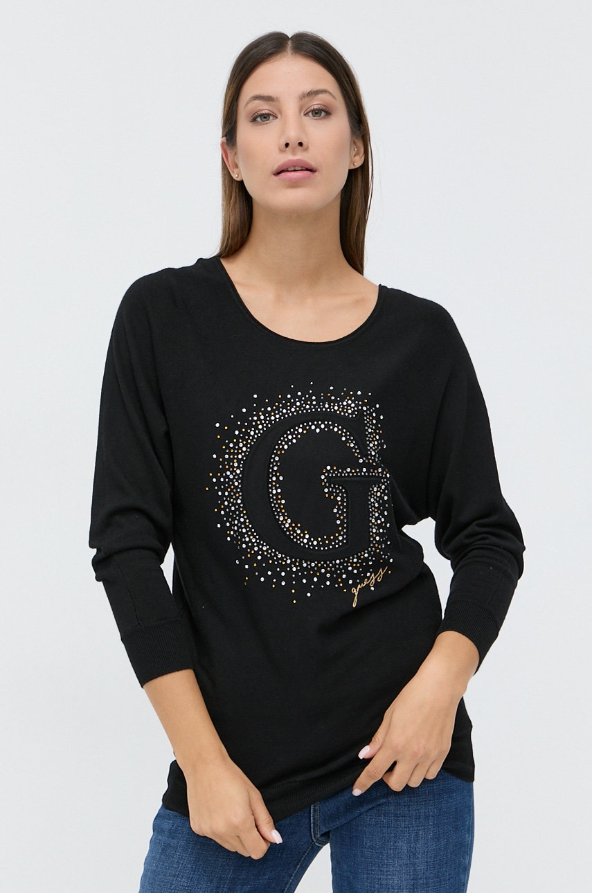 

Свитер Guess женский цвет чёрный лёгкий