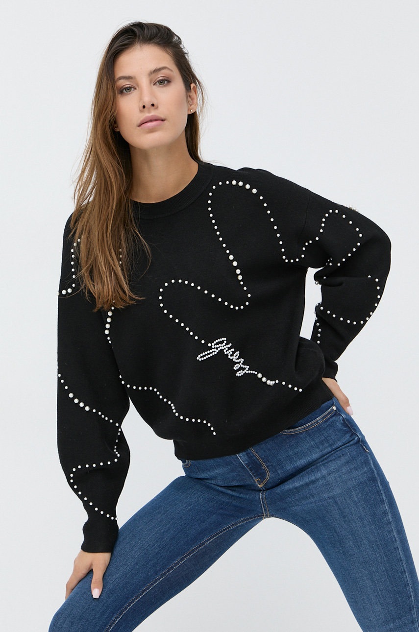 

Guess - Пуловер, Черен