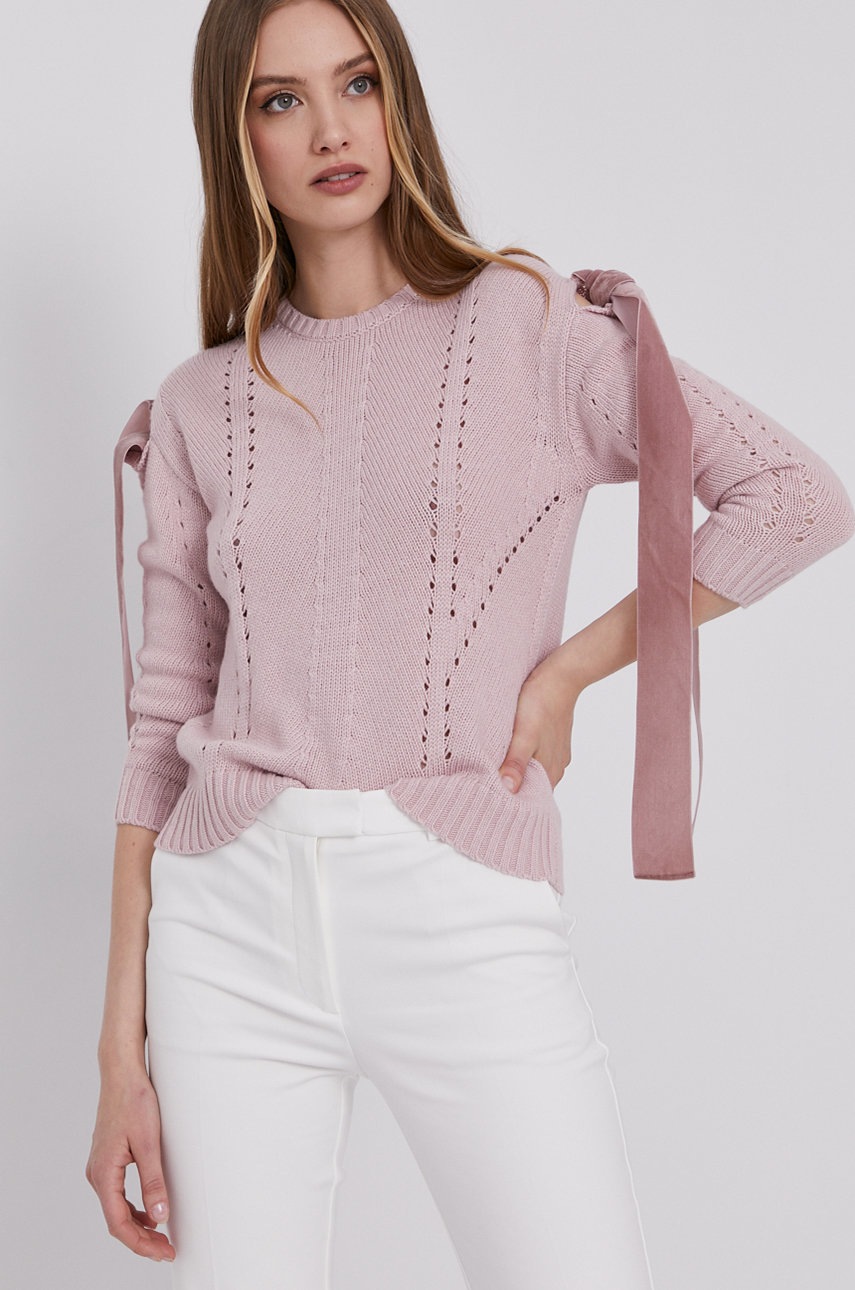 

Свитер Red Valentino женский цвет розовый лёгкий
