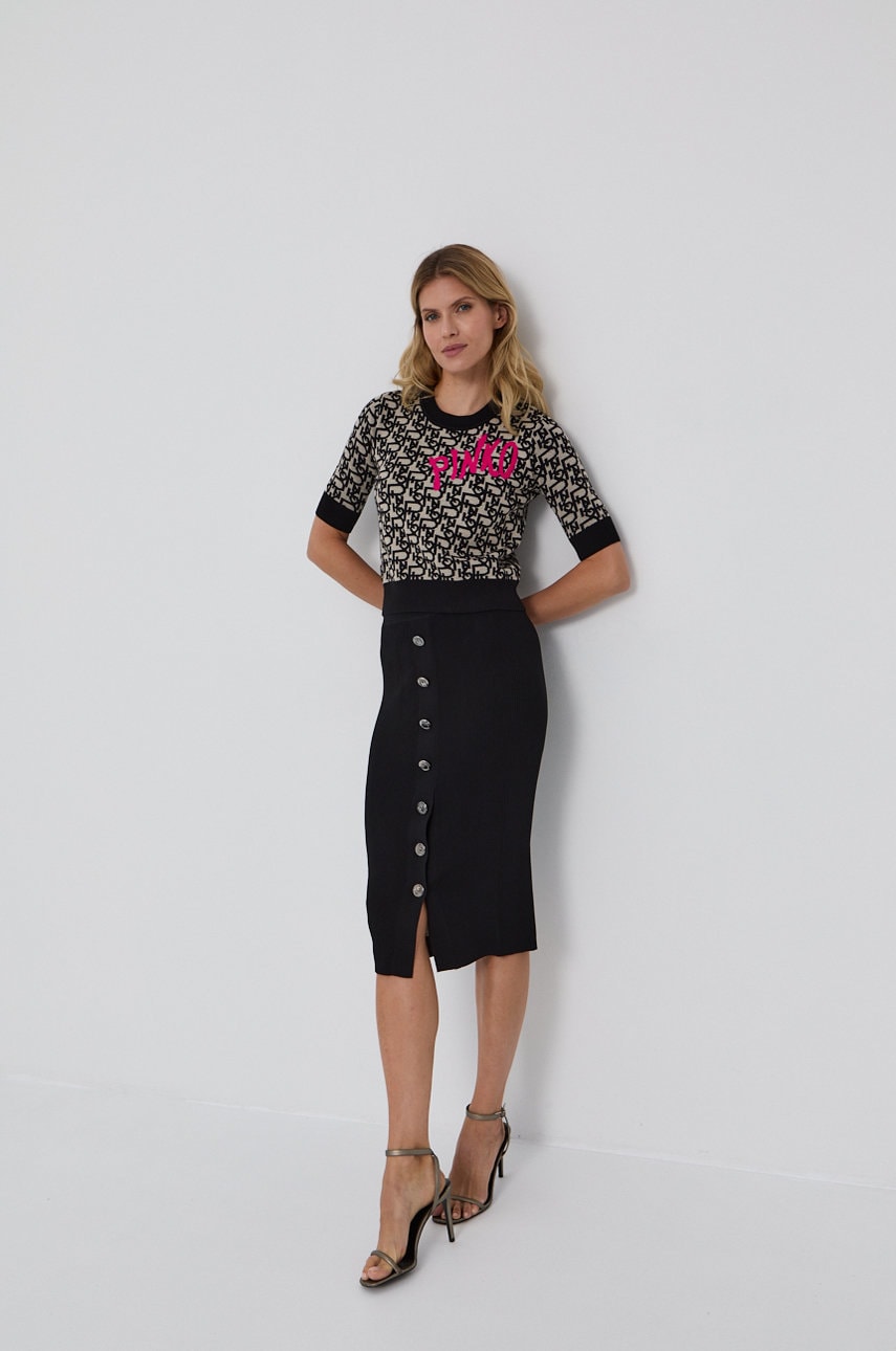 

Свитер Pinko женский цвет чёрный