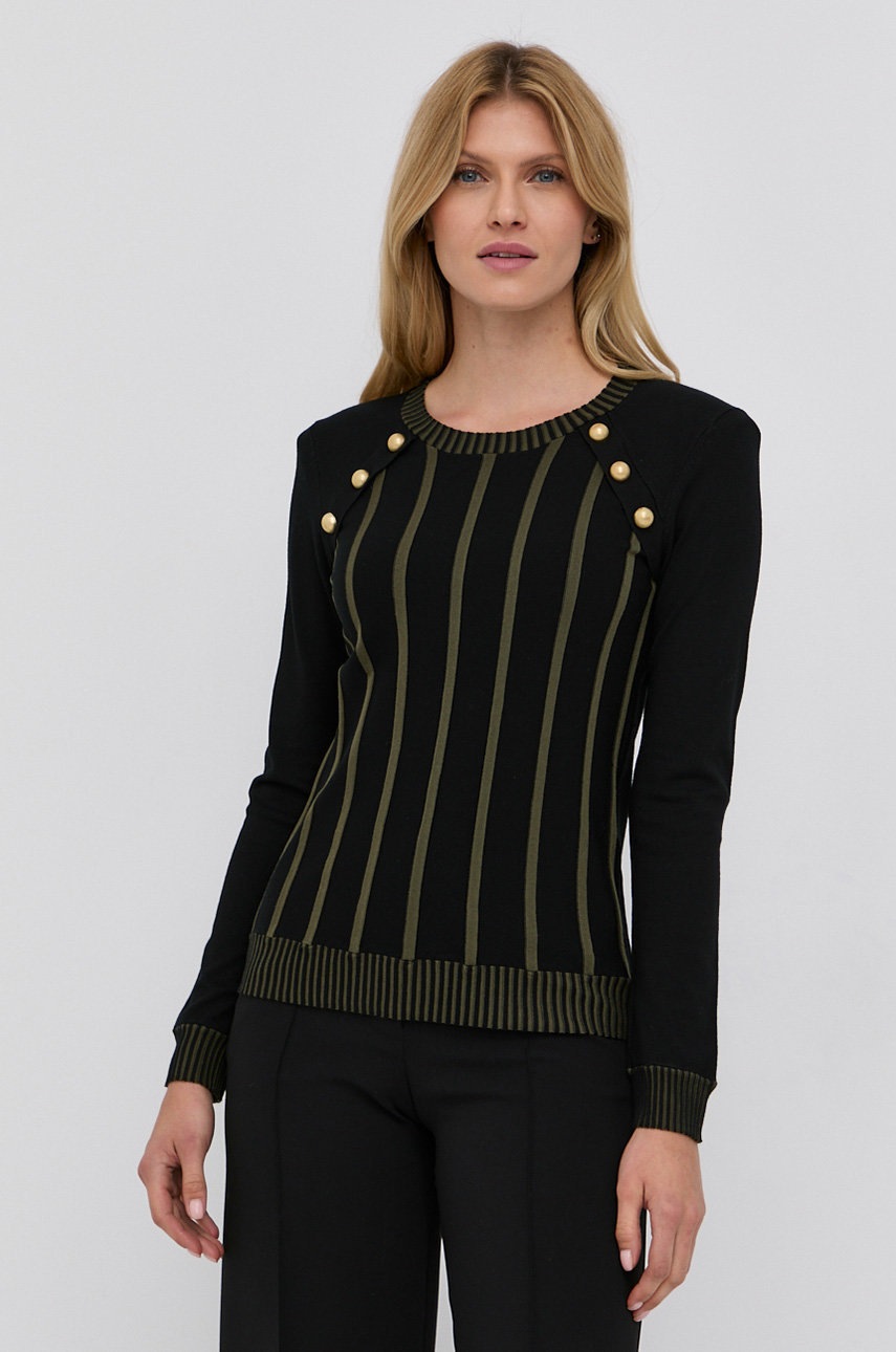 

Пуловер Liu Jo дамски в черно от лека материя, Черен