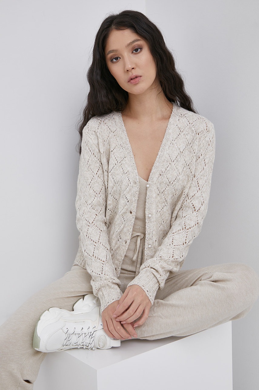 

Жилетка Jacqueline de Yong дамска в жълто от лека материя, Бежов