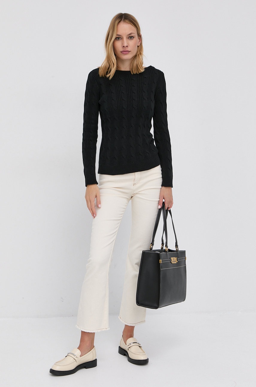 

Светр Lauren Ralph Lauren жіночий колір чорний легкий