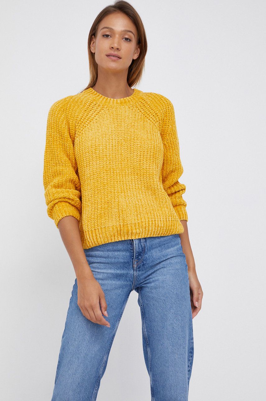 Pepe Jeans Pulover Lisa femei, culoarea galben answear.ro imagine noua 2022