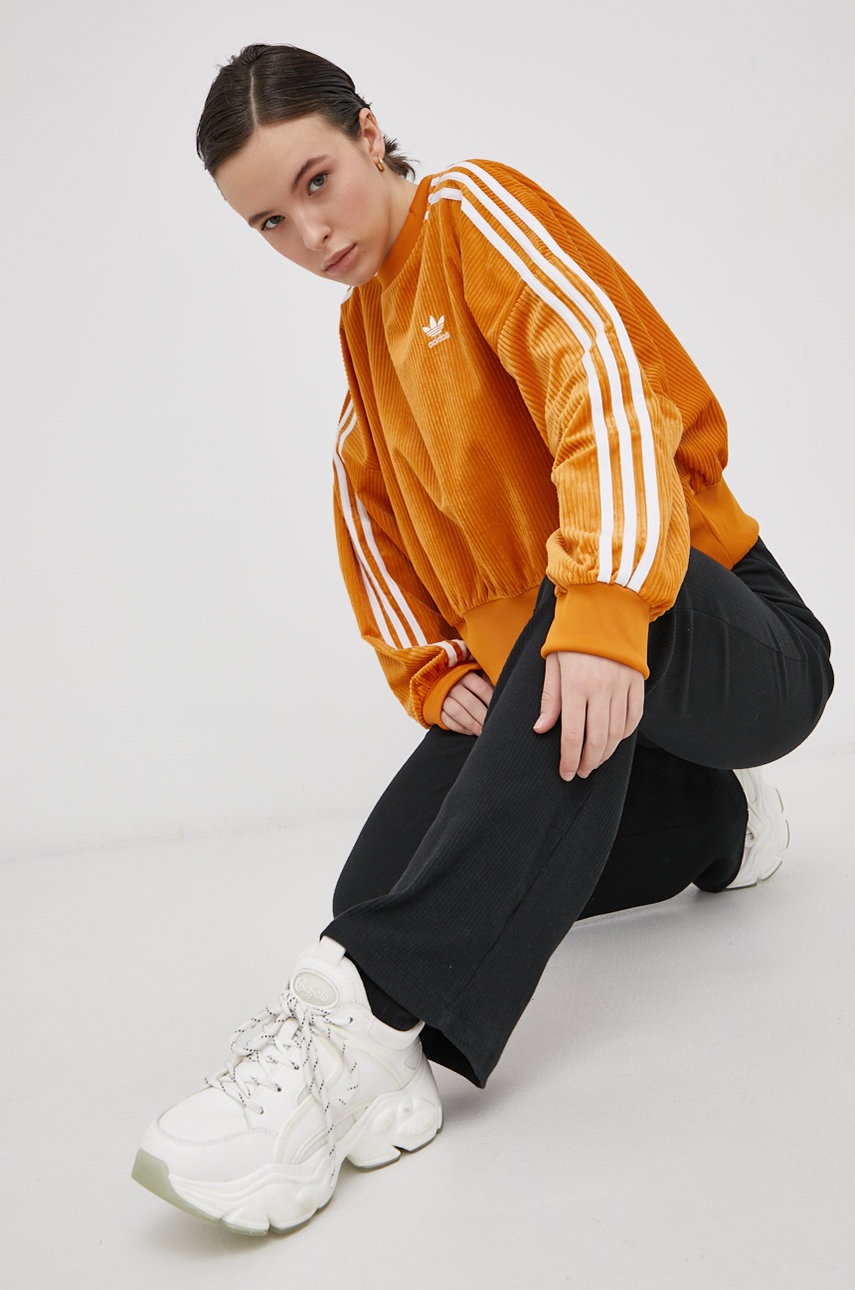 

Кофта adidas Originals H37847 жіноча колір помаранчевий гладка