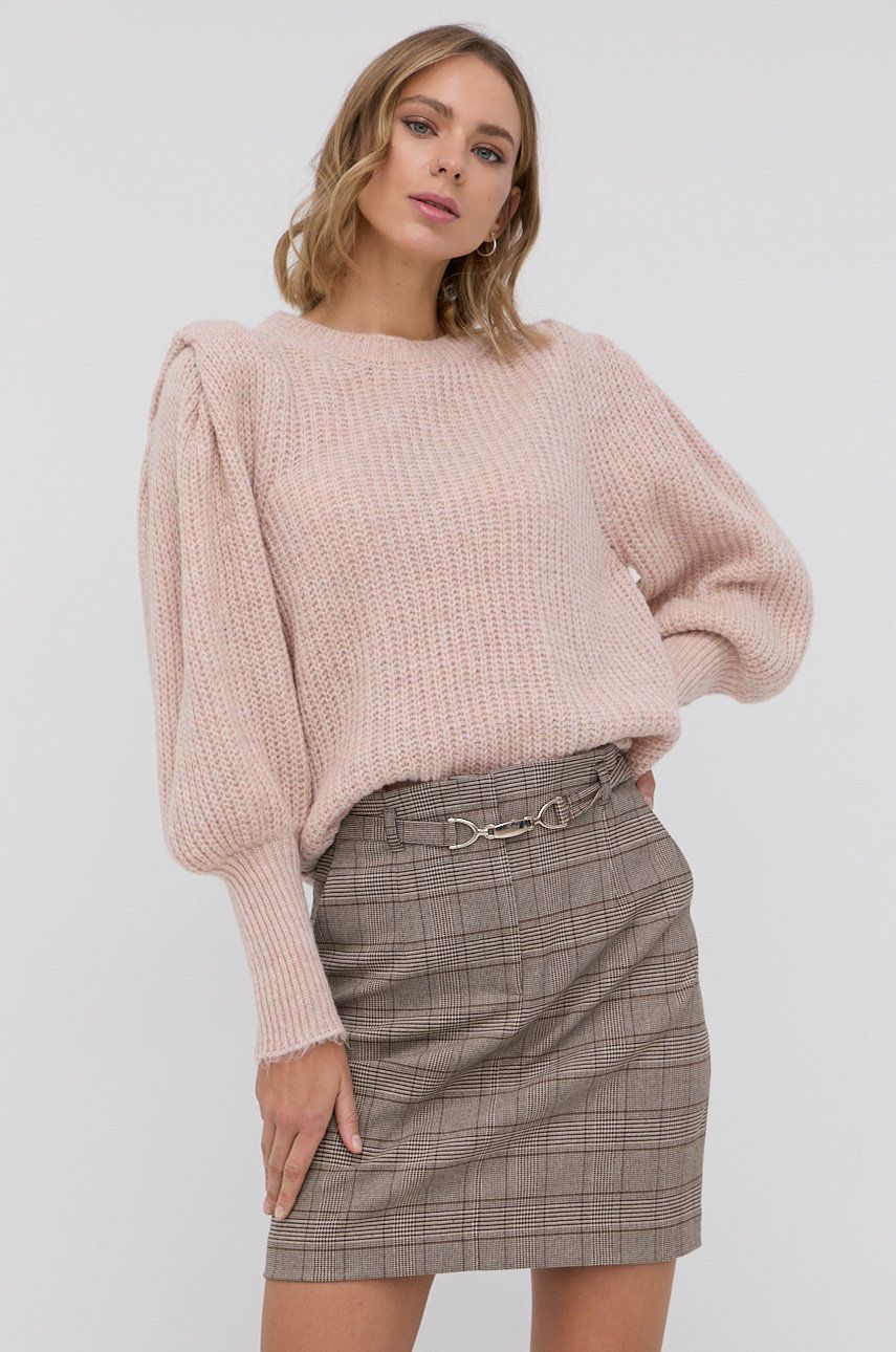 Morgan Pulover din amestec de lână femei, culoarea roz, light answear.ro imagine 2022 13clothing.ro