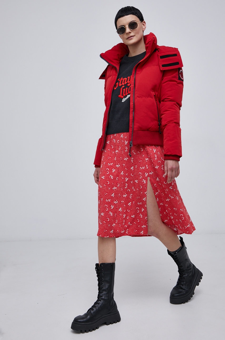 

Кофта Superdry женский цвет серый