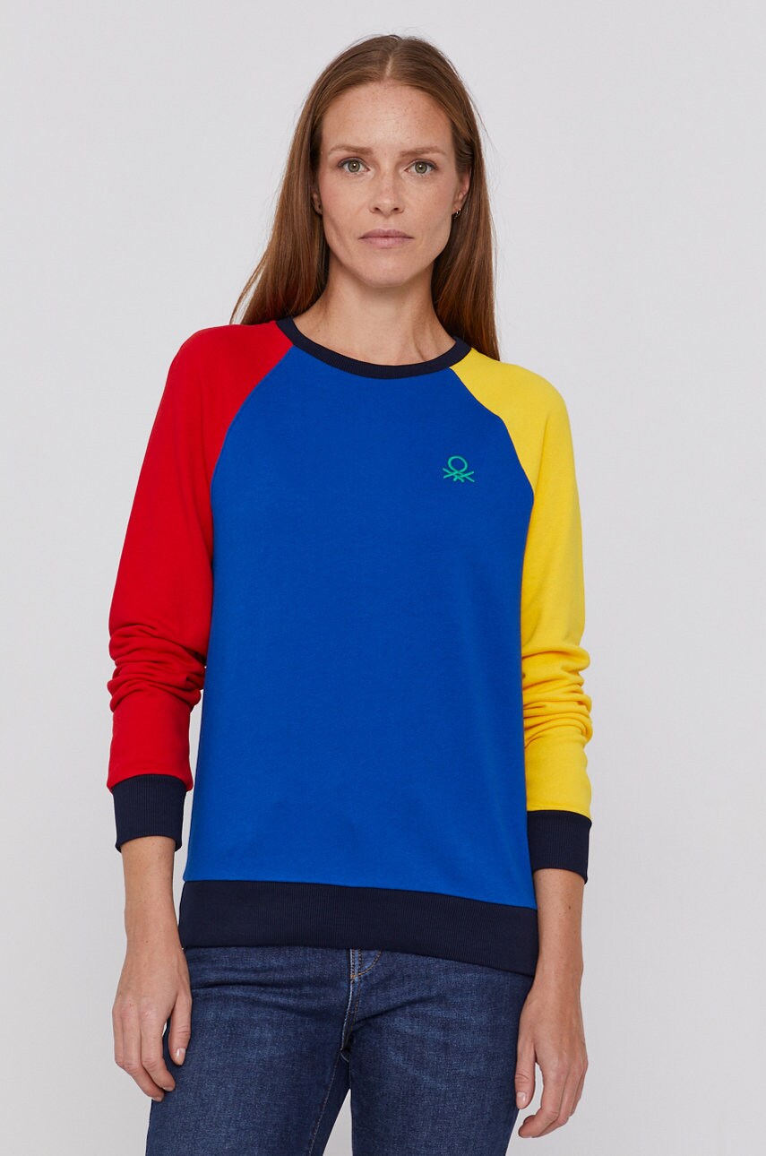 

United Colors of Benetton - Памучен суичър, Многоцветен