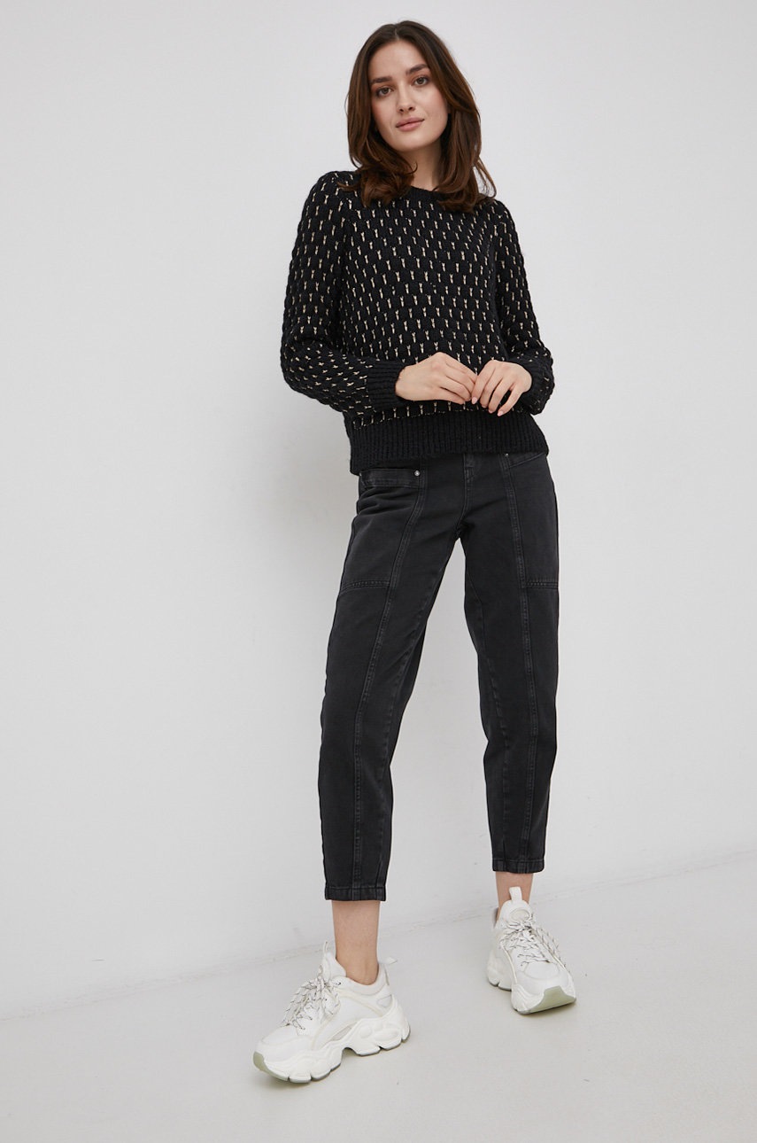 

Свитер Vero Moda женский цвет чёрный тёплый