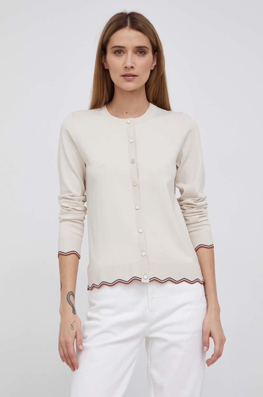 Sisley Cardigan femei, culoarea bej, light