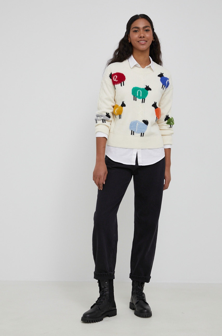 

Шерстяной свитер United Colors of Benetton женский