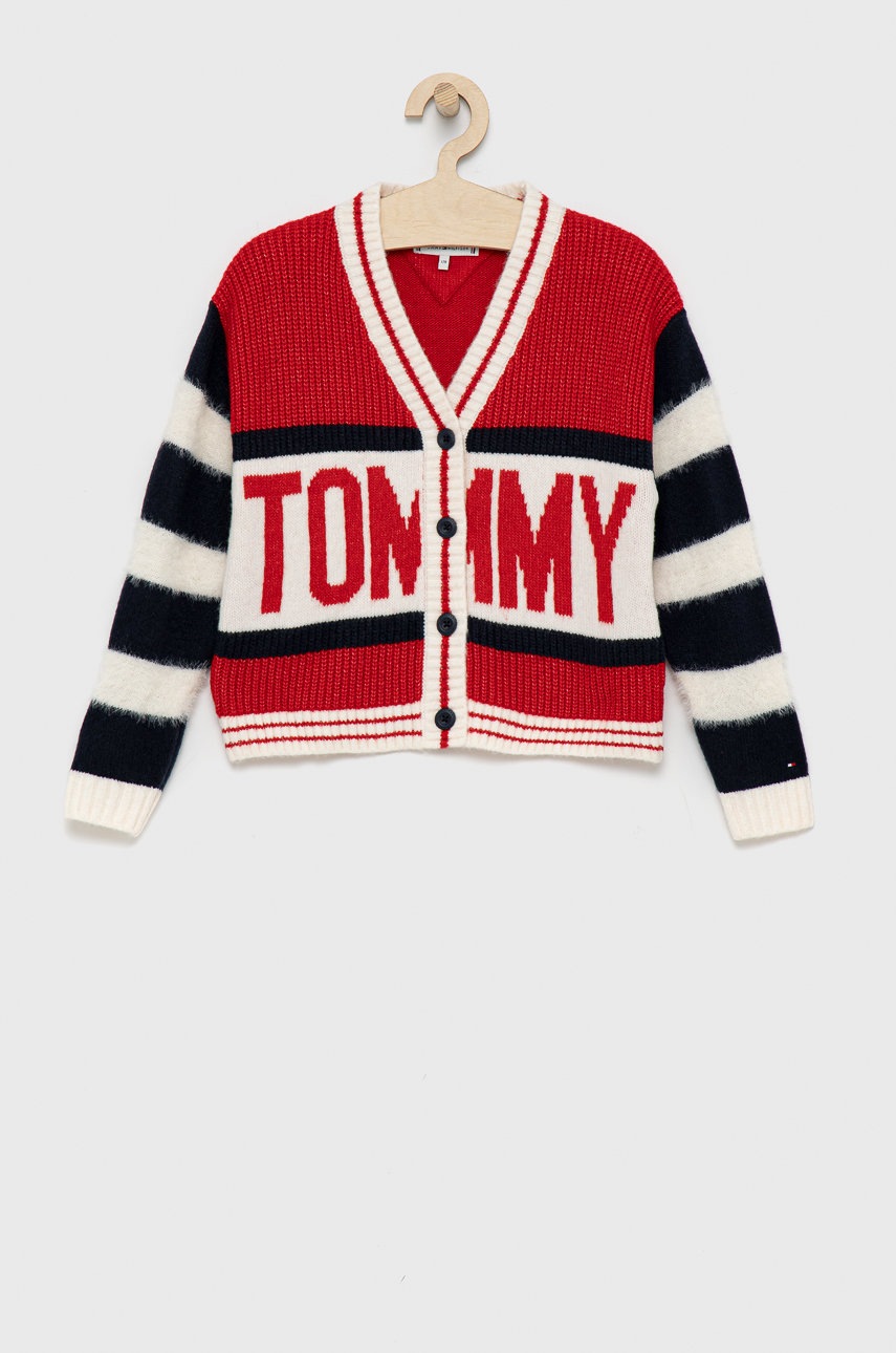 

Детска жилетка Tommy Hilfiger в червено, Червен